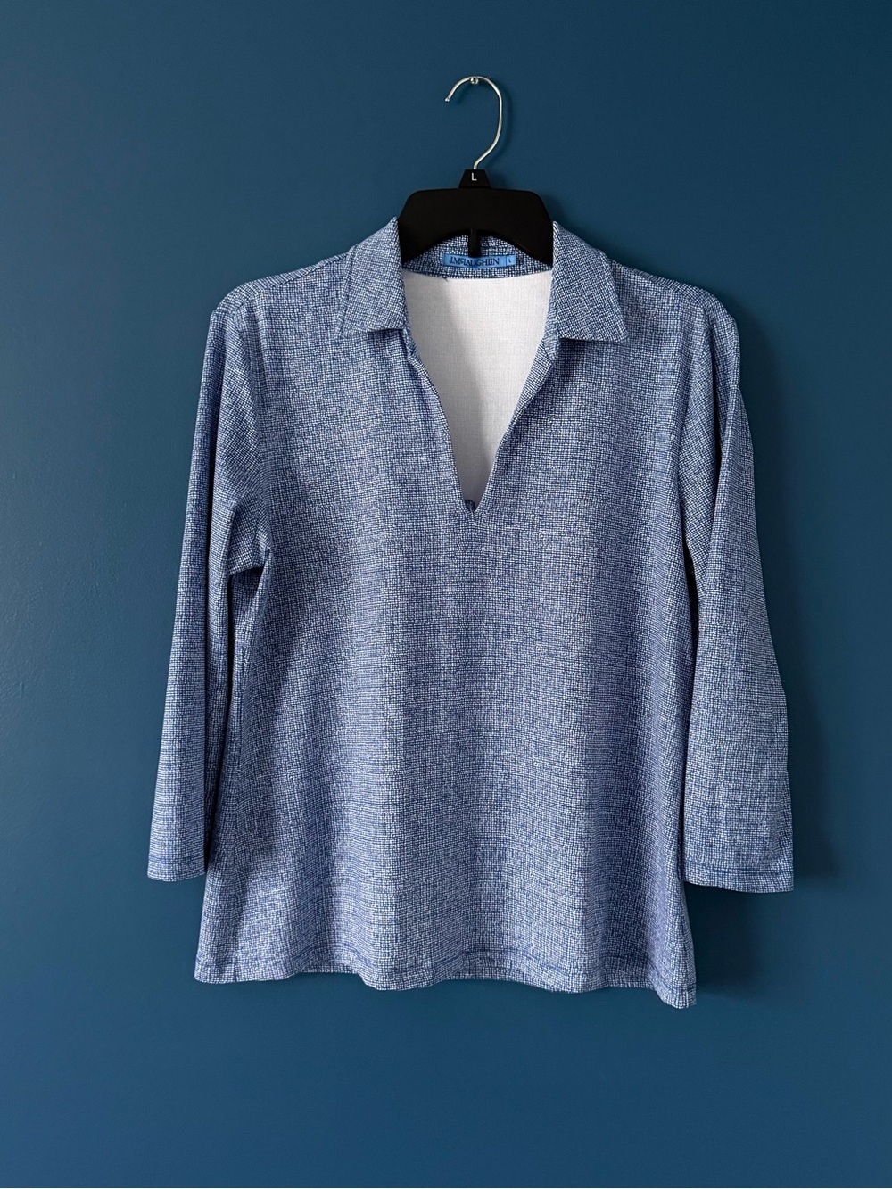 Women's J. McLaughlin Aida Split Collar Top Size Large